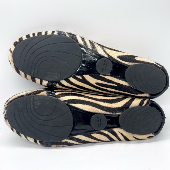 Kate Spade Calf Hair Animal Print Driving Moccasin Loafer - Picture 13 of 15